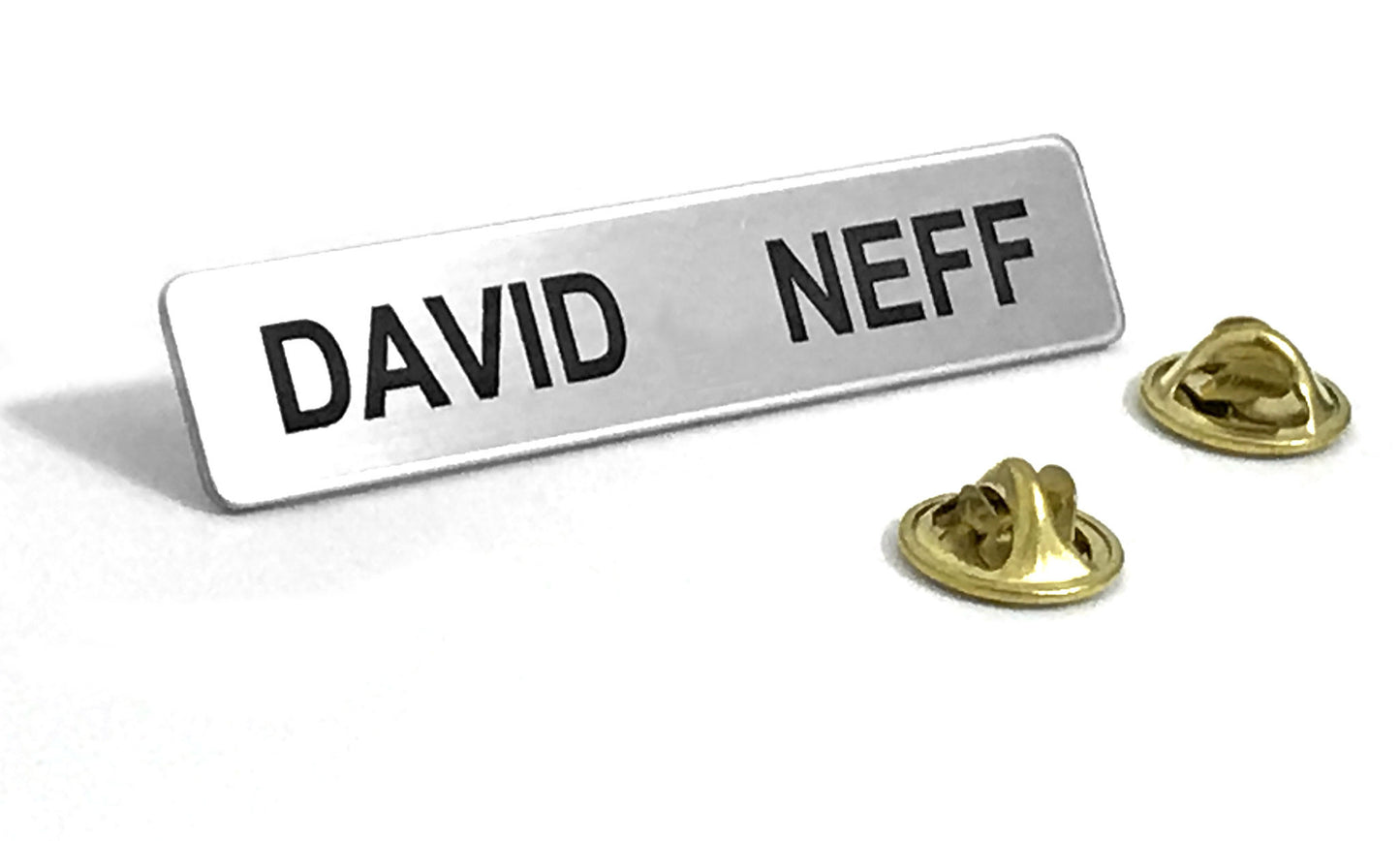 Heavy Gauge Military Style Name Badge - enmengraving