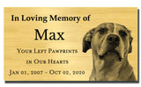 Engraved Memorial Plaque with Photo for Loved Ones, Add Personalized Message - EnMEngraving