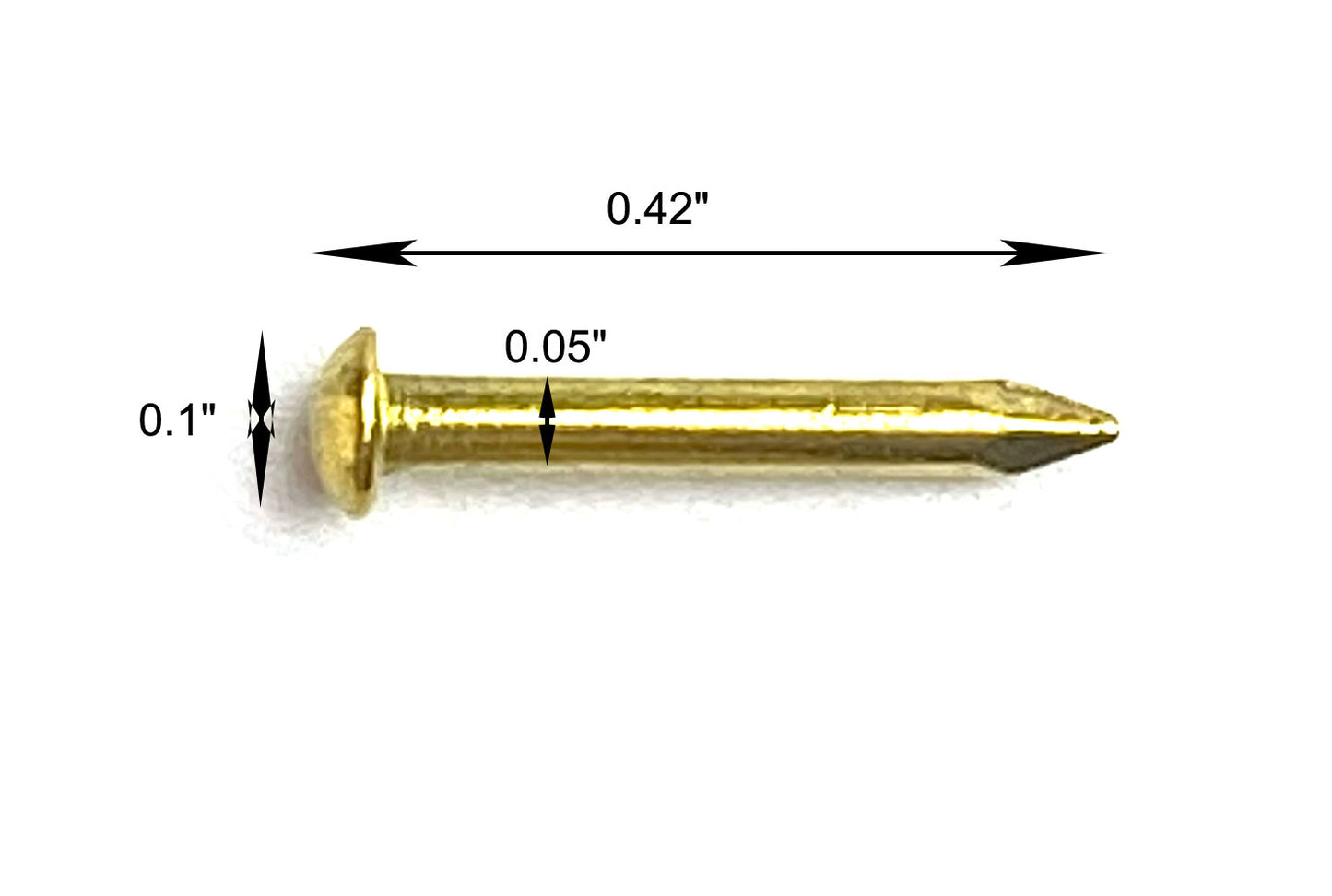 Gold Color Escutcheon Pins Nails - EnMEngraving