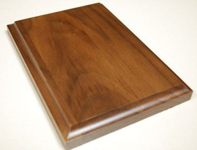 8"x10" 12 Plate Perpetual Plaque, Solid Walnut, Solid Silver Color Plates, Custom Engraved - enmengraving