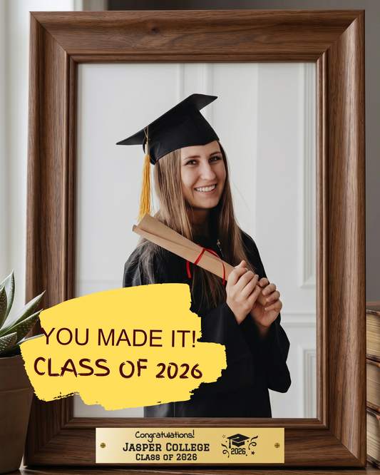 Celebrate the Class of 2026: Custom Graduation Nameplates & New Clipart