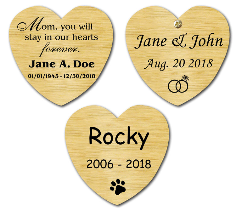 Unique Shape Nameplates