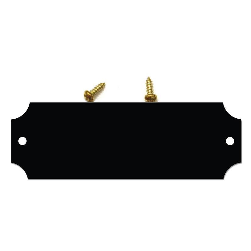 Gloss Black Brass Blank Engraving Plates - Medium Sizes