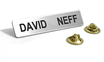 Heavy Gauge Military Style Name Badge - enmengraving