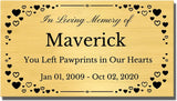 Memorial nameplate for loved ones - enmengraving