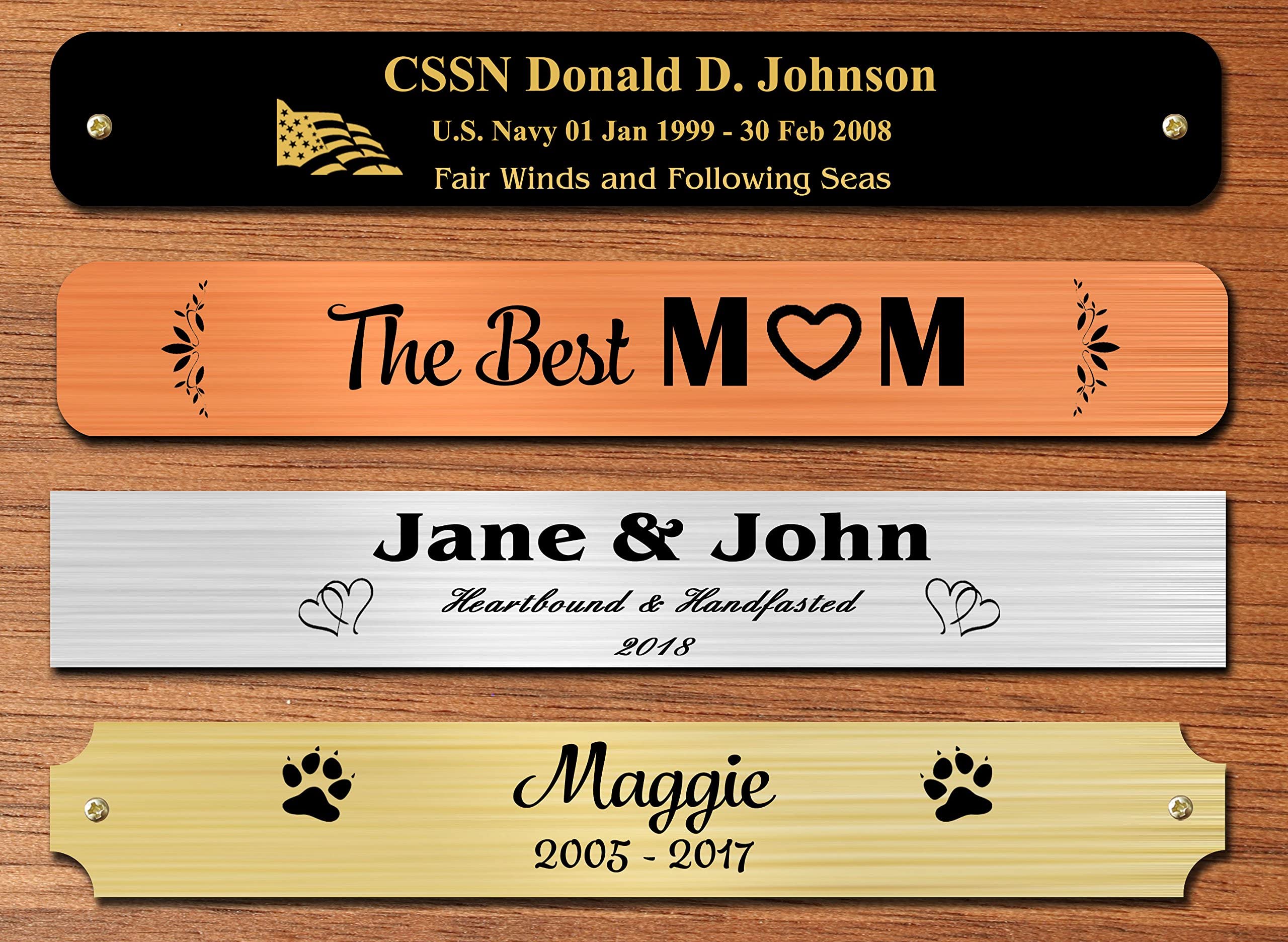Custom Engraved Nameplates, Brass & Aluminum Plates | EnMEngraving