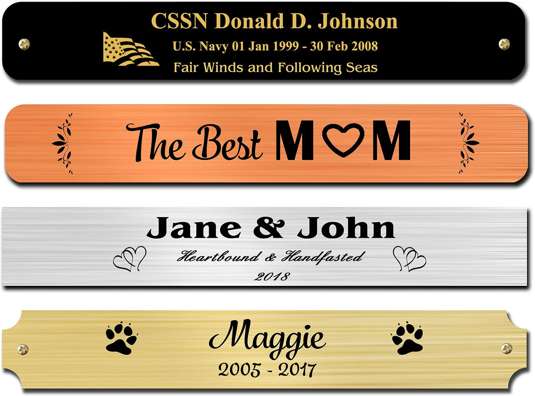 Custom Engraved Nameplates, Brass & Aluminum Plates | EnMEngraving