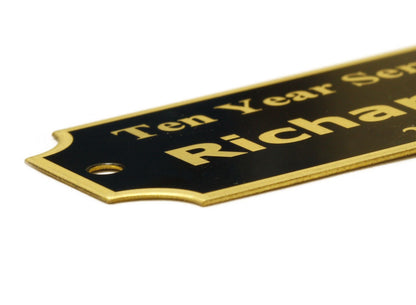 0.875" Tall, 1.5" to 10" Wide, Custom Engraved Nameplate - EnMEngraving