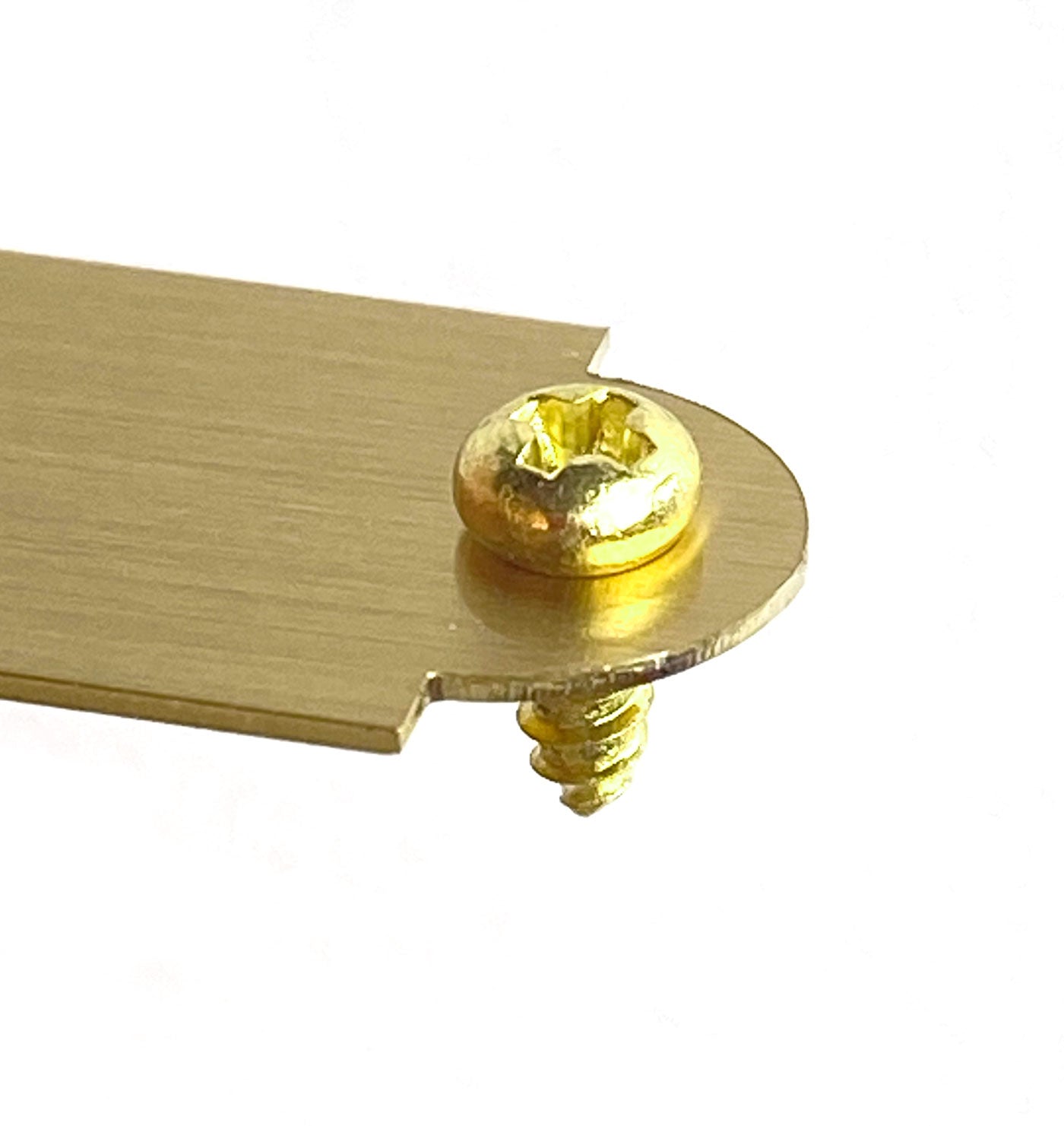 #2 x 1/4" Gold Color Phillips Round-Head Wood Screws - EnMEngraving