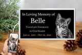 Engraved Memorial Plaque with Photo for Loved Ones, Add Personalized Message - EnMEngraving