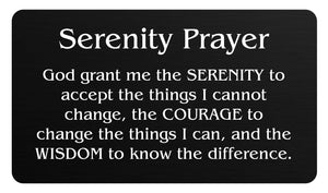 Metal Prayer Cards, Message Cards, Wallet Cards, Personalized Laser Engraved Matte Black Aluminum Made in USA - enmengraving