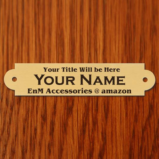 Custom Engrave Metal Nameplate Decorative Ends - enmengraving